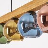 Koyoto Lámparas suspendidas, Luminarias esféricas, Lámparas colgantes Crudo, Negro, 4 luces