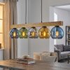 Koyoto Lámparas suspendidas, Luminarias esféricas, Lámparas colgantes Crudo, Negro, 5 luces