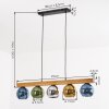 Koyoto Lámparas suspendidas, Luminarias esféricas, Lámparas colgantes Crudo, Negro, 5 luces
