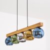 Koyoto Lámparas suspendidas, Luminarias esféricas, Lámparas colgantes Crudo, Negro, 5 luces