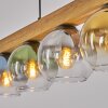 Koyoto Lámparas suspendidas, Luminarias esféricas, Lámparas colgantes Crudo, Negro, 5 luces