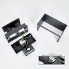 Almodofa Aplique de exterior, Lámpara Up & Down, Apliques LED Antracita, 1 luz, Sensor de movimiento