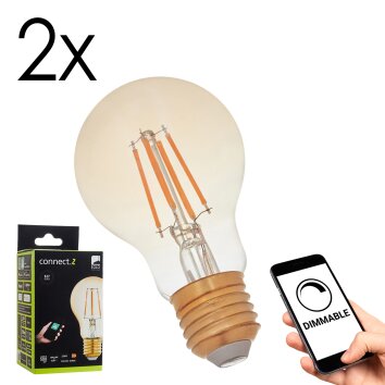 Lámparas Eglo E27 LED 5.5 Watt blanco cálido regulable 500 Lumen