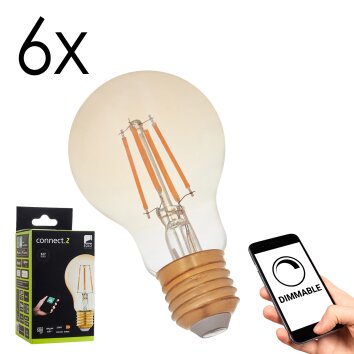 Lámparas Eglo E27 LED 5.5 Watt blanco cálido regulable 500 Lumen