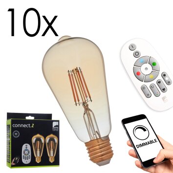 Lámparas Eglo E27 LED 5.5 Watt blanco cálido regulable 500 Lumen