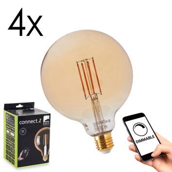 E27 LED 6 Watt blanco cálido regulable 650 Lumen