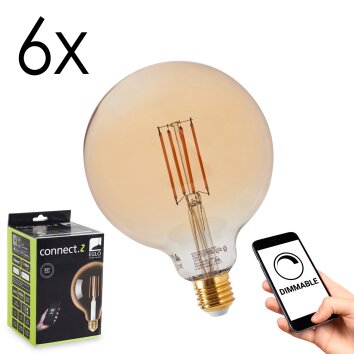 E27 LED 6 Watt blanco cálido regulable 650 Lumen