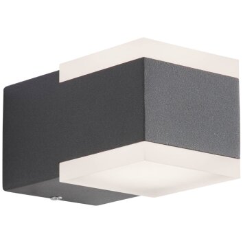 AEG Amity Aplique para exterior LED Antracita, 2 luces
