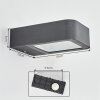 Faren Aplique de exterior, Lámpara Up & Down, Apliques LED Antracita, 1 luz