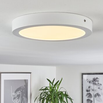 Finsrud Lámpara de Techo LED Blanca, 1 luz