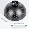 Osina Lámpara de Techo Negro, 1 luz