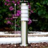 Tunes Poste de jardin Color acero inoxidable, 1 luz