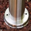 Tunes Poste de jardin Color acero inoxidable, 1 luz