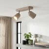Lemak foco de techo LED orientable GU10 de 2 luces color arena para salón