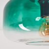 Boza plafón de techo con pantalla de cristal verde oscuro degradado Ø 28 cm E27