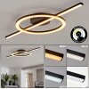Plafón LED Nemil con aro y barra, 2700 Kelvin blanco cálido, 4000 neutro, 6500 diurno