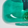 Boza plafón de techo retro con pantalla de cristal verde Ø 28 cm E27