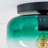Boza lámpara de techo de cristal verde degradado redonda ø 28 cm para salón