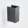 Hoods aplique exterior LED de pared IP44, luz arriba y abajo para fachada