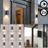 Hoods aplique exterior LED de pared IP44 set de 2, luz arriba y abajo