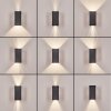 Hoods aplique exterior LED de pared IP44 set de 2, luz arriba y abajo