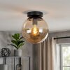 Gastor plafón de techo con globo de cristal ámbar E27, estilo vintage