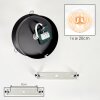 Gastor plafón de techo con bola de cristal ámbar E27, estilo retro vintage