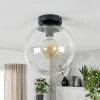 Gastor plafón de techo con bola de cristal transparente E27 estilo vintage