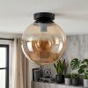 Gastor plafón de techo E27 con globo de cristal ámbar estilo retro vintage