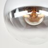 Gastor plafón de techo con bola de cristal ahumado, estilo retro vintage