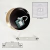 Gastor plafón de techo retro vintage con globo de cristal transparente E27
