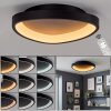 Plafón LED redondo y plano Rimon con mando a distancia, luz regulable 2700-6500 Kelvin