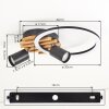 LED Plafón de focos Velani con aro blanco y dos cabezales orientables, 3000 Kelvin