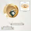 Gastor plafón de techo globo redondo E27 retro vintage Ø 25 cm para salón
