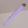 Flaut Lámpara Colgante LED Cromo, 1 luz, Mando a distancia, Cambia de color