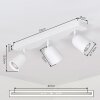 Lemak plafón de techo LED GU10 de 3 focos orientables, diseño moderno