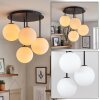 Gastor plafón de techo de 4 luces E14 con pantallas globo para salón