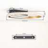 Plafón LED de aro Calista, doble aro, difusor transparente, CCT 3000/4000/6000 Kelvin