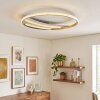 Calista plafón LED de techo redondo 52 cm para salón y dormitorio moderno