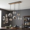 Koyoto lámpara colgante de comedor 6 luces E27 con pantallas globo vintage