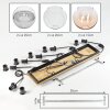 Koyoto lámpara colgante de comedor 6 luces E27 con pantallas globo vintage
