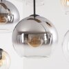 Koyoto lámpara colgante de comedor 6 luces E27 con pantallas globo vintage