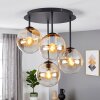 Gastor plafón de techo vintage de 4 luces E14 con pantallas esféricas para salón