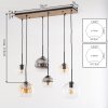 Koyoto lámpara colgante de globos 6 luces E27 estilo retro para comedor y salón