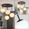 Chehalis plafón globo de techo con bolas colgantes G9, 4 luces retro