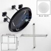 Chehalis plafón globo de techo con bolas colgantes G9, 4 luces retro