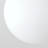 Luminaria esférica de techo Chehalis moderna, racimo de 4 pantallas de vidrio blanco ø 15 cm