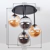 Chehalis plafón de techo de bolas, 4 luces G9, ø 41 cm, estilo retro