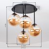 Chehalis plafón de techo 4 luces G9 con globos, Ø 41 cm, estilo vintage