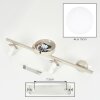 Gastor plafón de techo de bolas 4 luces E14, Ø 41 cm, estilo retro moderno